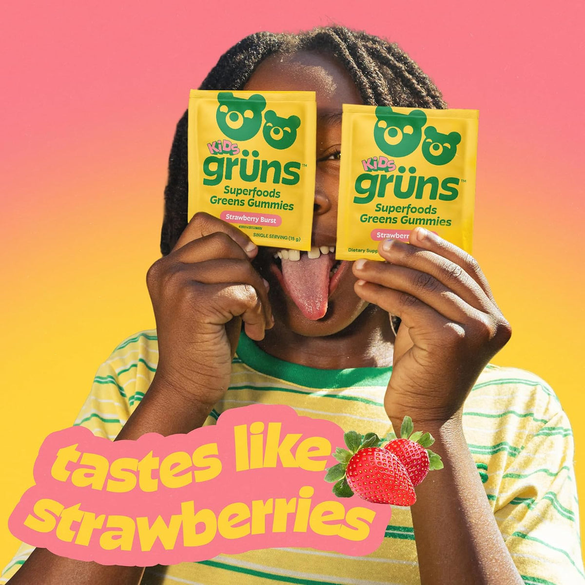 Grüns Kids Superfood Greens Gummies, 28ct