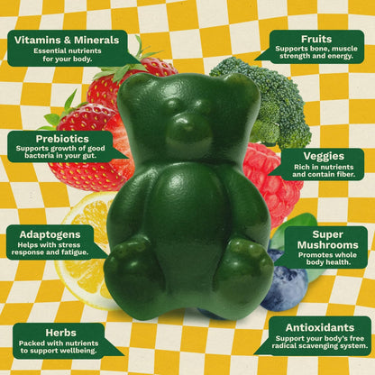 Grüns Kids Superfood Greens Gummies, 28ct