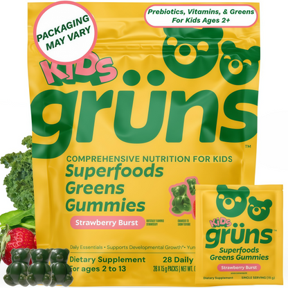 Grüns Kids Superfood Greens Gummies, 28ct